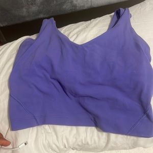 purple aline tank minor stitch breaking not noticeable